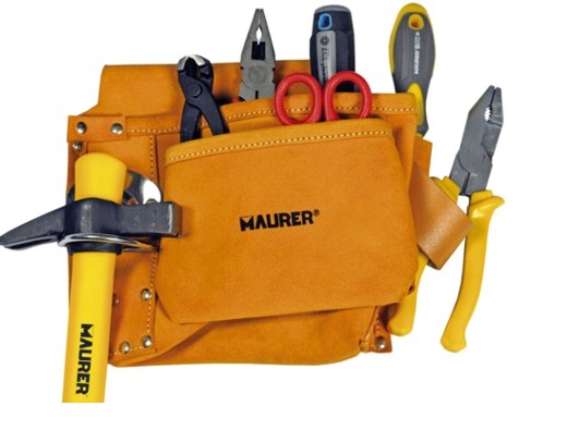 Torba za alat kožna oko struka 4 pozicije